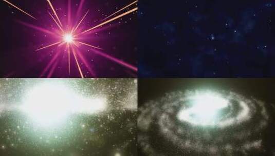 【合集】抽象粒子星系穿梭背景高清在线视频素材下载