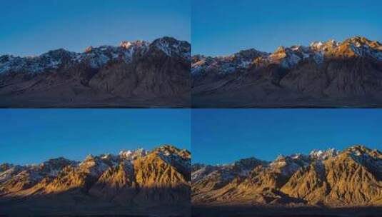 新疆塔什库尔干县雪山延时视频高清在线视频素材下载