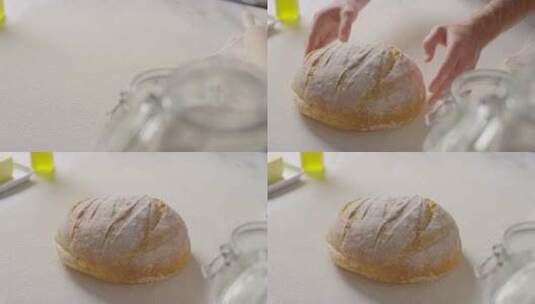 吃面包 面包 烘焙高清在线视频素材下载