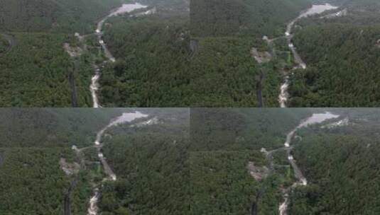 雨后泰山，龙潭飞瀑，高山流水高清在线视频素材下载