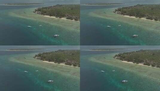 HDR印度尼西亚吉利群岛航拍海岛风光高清在线视频素材下载