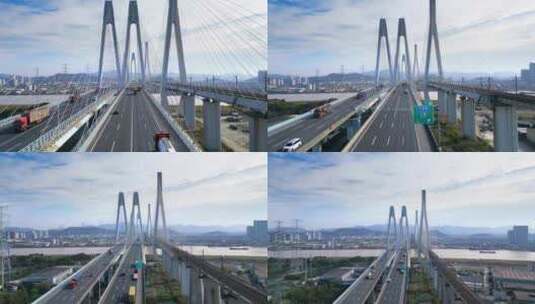 宁波市清水浦大桥高清在线视频素材下载