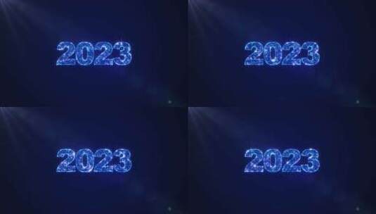 2023年新年3D文本高清在线视频素材下载