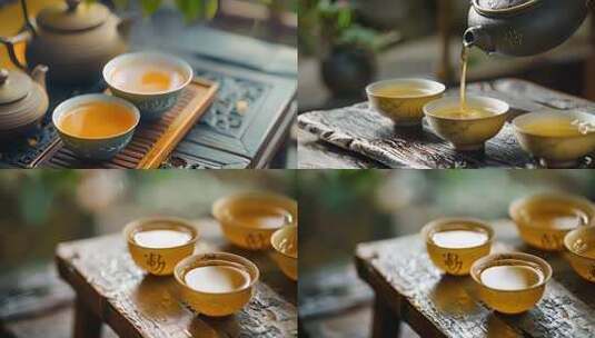 茶道 沏茶 喝茶 功夫茶 中国传统茶文化高清在线视频素材下载