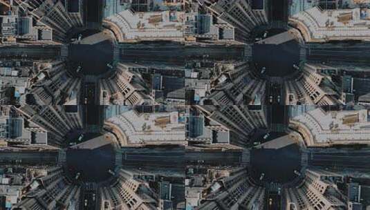 福州大楼航拍空镜高清在线视频素材下载