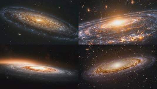 银河系宇宙星系高清在线视频素材下载