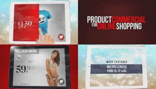 轻快动感购物广告动画宣传AE模板高清AE视频素材下载