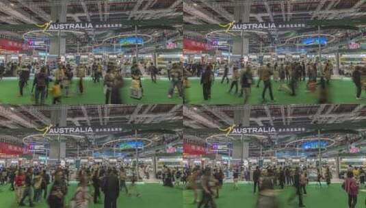 第八届进博会7.1馆农食产品展区进口博览高清在线视频素材下载