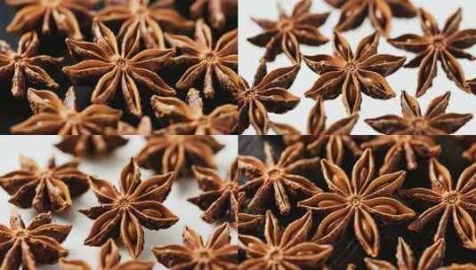 微距特写八角香料素材高清在线视频素材下载