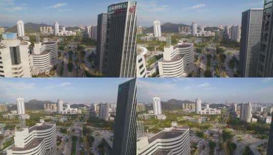 4K航拍延时-台州市中心椒江市民广场高清在线视频素材下载