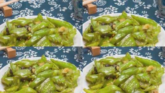 红烧青椒美食菜品4k视频高清在线视频素材下载