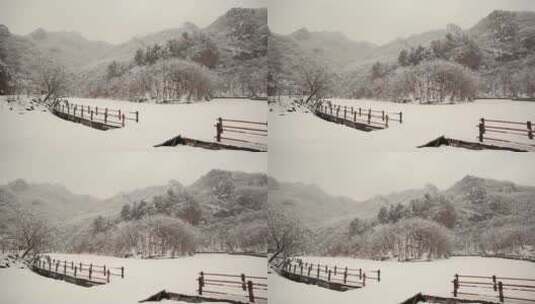 冬季北方冰雪风景高清在线视频素材下载