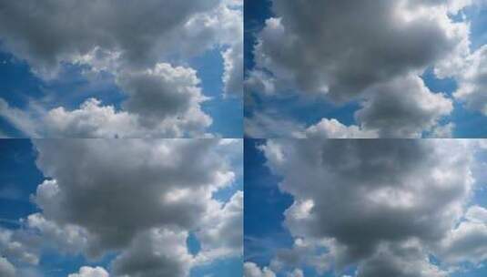 云朵在天空中平滑地变换形状高清在线视频素材下载