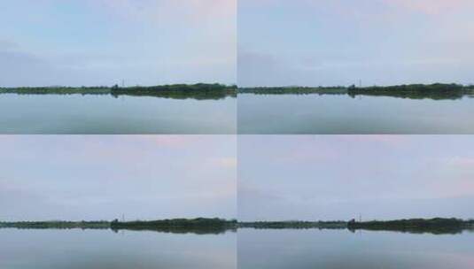 成都青龙湖湿地公园夕阳湖面延时高清在线视频素材下载