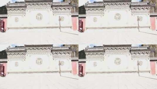 五台山普化寺禅院早上风景高清在线视频素材下载
