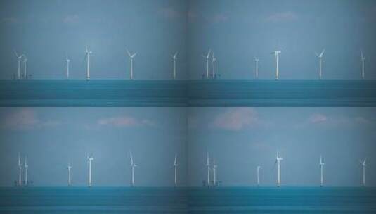 海上风电场高清在线视频素材下载