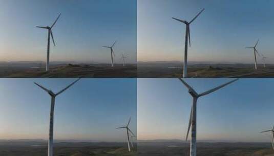 航拍新能源风力发电5K50帧高清在线视频素材下载