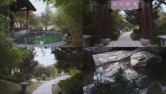 4K南山庆隆汤温泉度假酒店环境高清在线视频素材下载