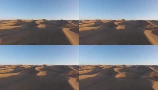 一望无际的沙丘沙漠高清在线视频素材下载