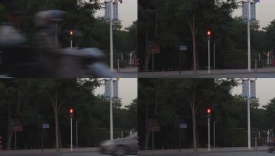交通信号灯红灯高清在线视频素材下载