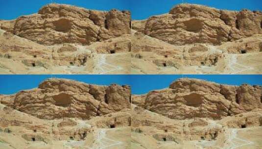 埃及山谷中的墓穴高清在线视频素材下载