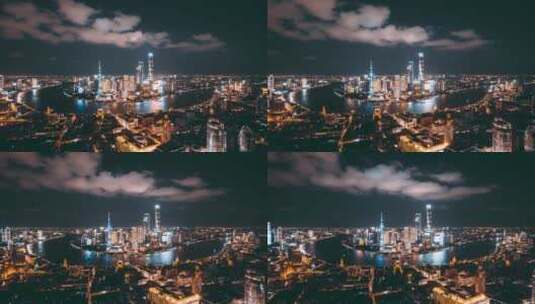 5K航拍上海城市风光宣传片黑金调色高清在线视频素材下载