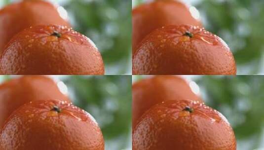 橘子上的水珠高清在线视频素材下载