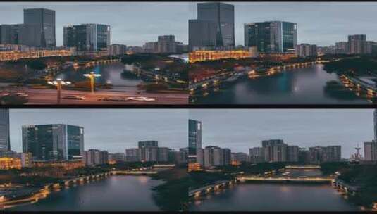 我的城市由我航拍，高空下城市的绝美高清在线视频素材下载