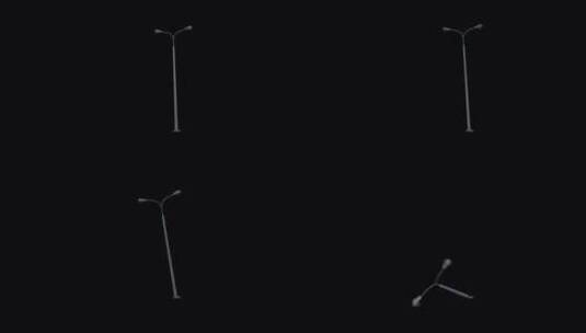 路灯倒塌高清在线视频素材下载