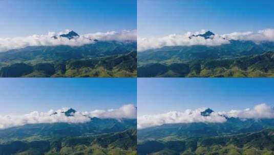 山峰山顶云雾延时摄影高清在线视频素材下载