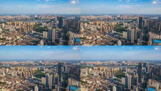 辽宁沈阳市区城市风景航拍延时摄影高清在线视频素材下载