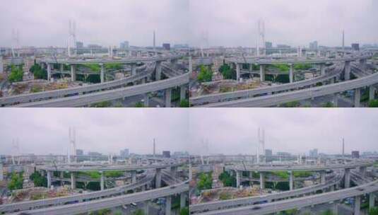 高速路 城市交通四通八达高清在线视频素材下载