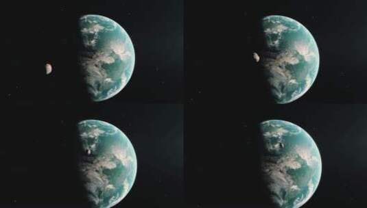 陨石坠落飞向地球高清在线视频素材下载