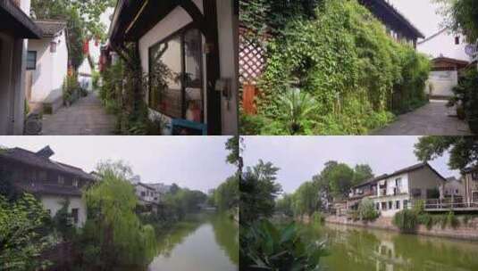 杭州小河直街历史文化街区4K视频素材高清在线视频素材下载