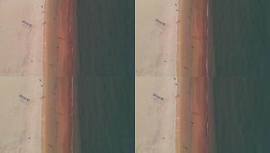 4K 航拍户外海岸线海洋海景海滩高清在线视频素材下载