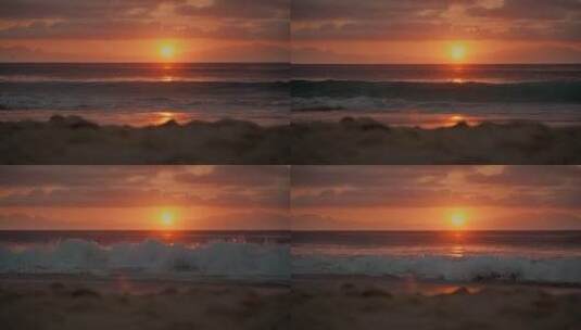 海上日落 夕阳高清在线视频素材下载