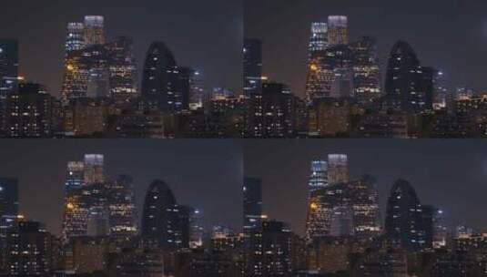 北京中央电视台夜景高清在线视频素材下载