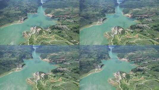 航拍贵州省鸭池河高清在线视频素材下载