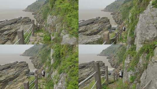 浙江台州玉环自然风景，鸡山岛高清在线视频素材下载