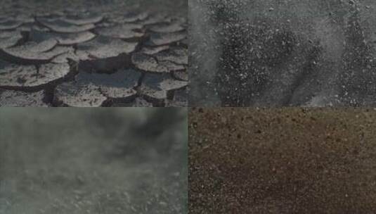 土地干旱土地干裂土地沙化升格素材高清在线视频素材下载