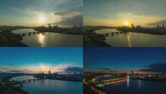 【4K超清】惠州东江日转夜高清在线视频素材下载