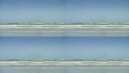 定机位海边海滩海浪高清在线视频素材下载