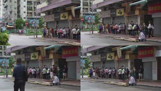 香港城市街头街道街区高清在线视频素材下载