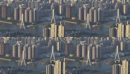 中国广东省广州市鹤洞大桥高清在线视频素材下载