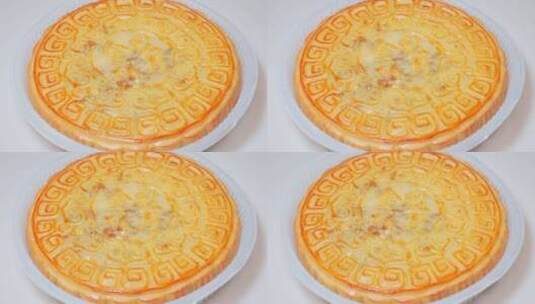 广式五仁叉烧中秋大月饼传统中式饼干高清在线视频素材下载