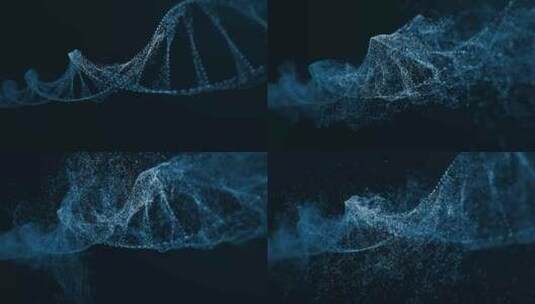 4K粒子DNA高清在线视频素材下载