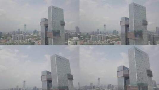 深圳腾讯总部大楼深圳城市CBD街景高清在线视频素材下载