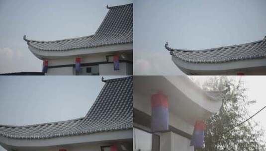 朝鲜族建筑 屋顶 民宿 民俗高清在线视频素材下载