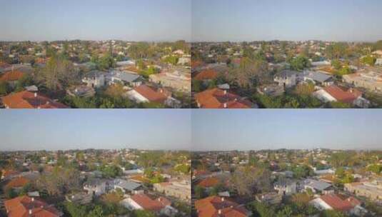 以色列北部Pardes Hanna-Karkur住宅的郊区航拍高清在线视频素材下载