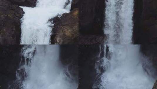 白水瀑布瀑布高清在线视频素材下载